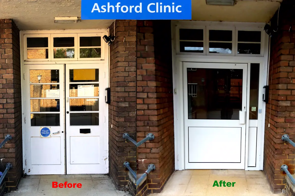 Brand new entrances for Ashford Clinic!